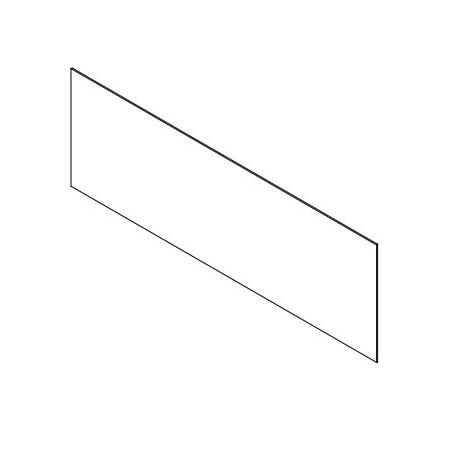 Usa Industrials White Plastic Dividers w/Square Corners - 1/8" T x 24" W x 16" H, PK36 BULK-PDW-184